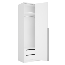 Шкаф складной Е1 Локер ("Гармошка") 101х52,5х220 см, с модулем