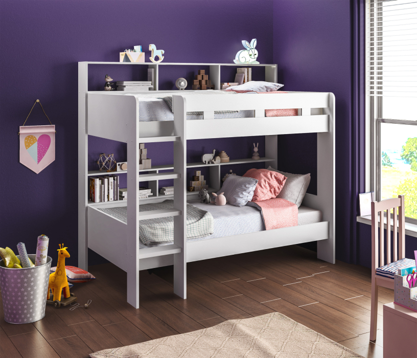 Для подростков, GAIUS СБ-2971 Кровать двухъярусная с основанием и двумя беспружинными матрасами