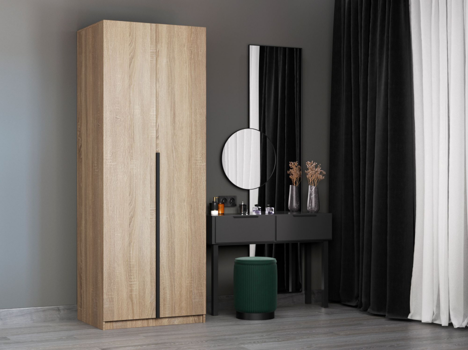 В спальню, Шкаф Локер 2-х дверный (Гармошка) доп. полки + модуль