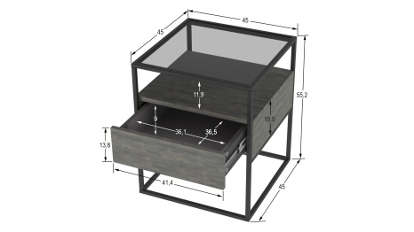 Тумба прикроватная Эйден