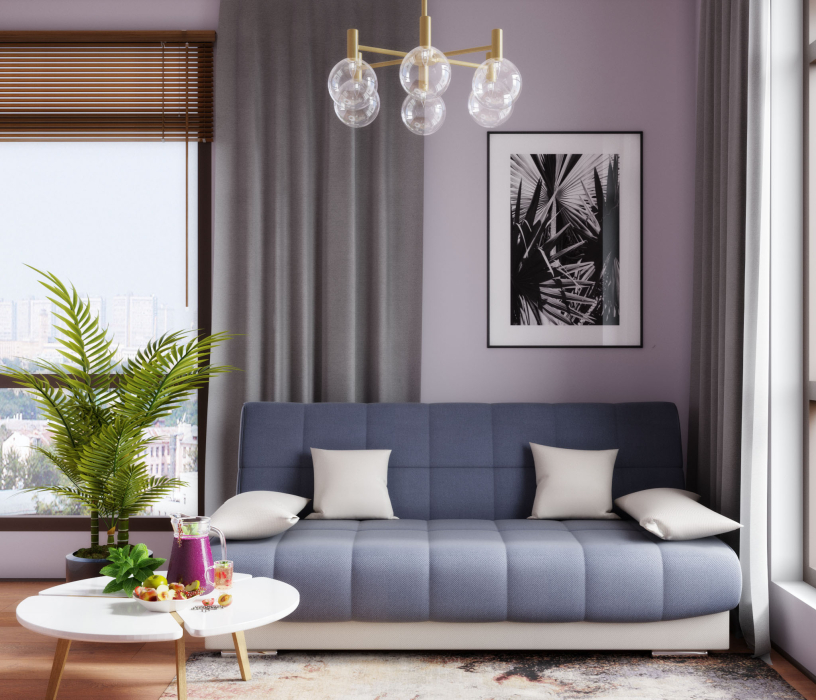 Диваны с ящиком для белья, Диван-кровать книжка Арбат,велюр