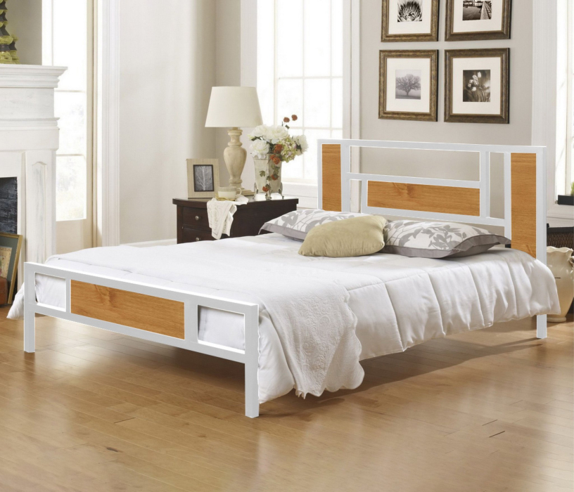 Кровати 160 см, Кровать в стиле лофт Бристоль 1.6