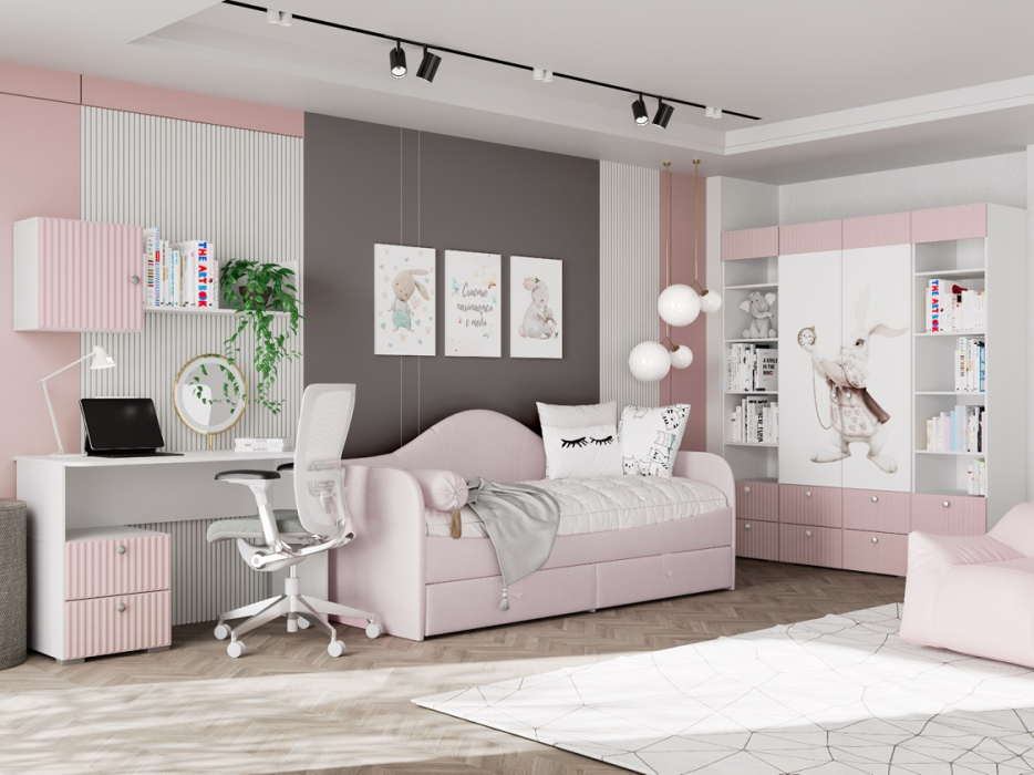 Алиса (Белый/Розовый)